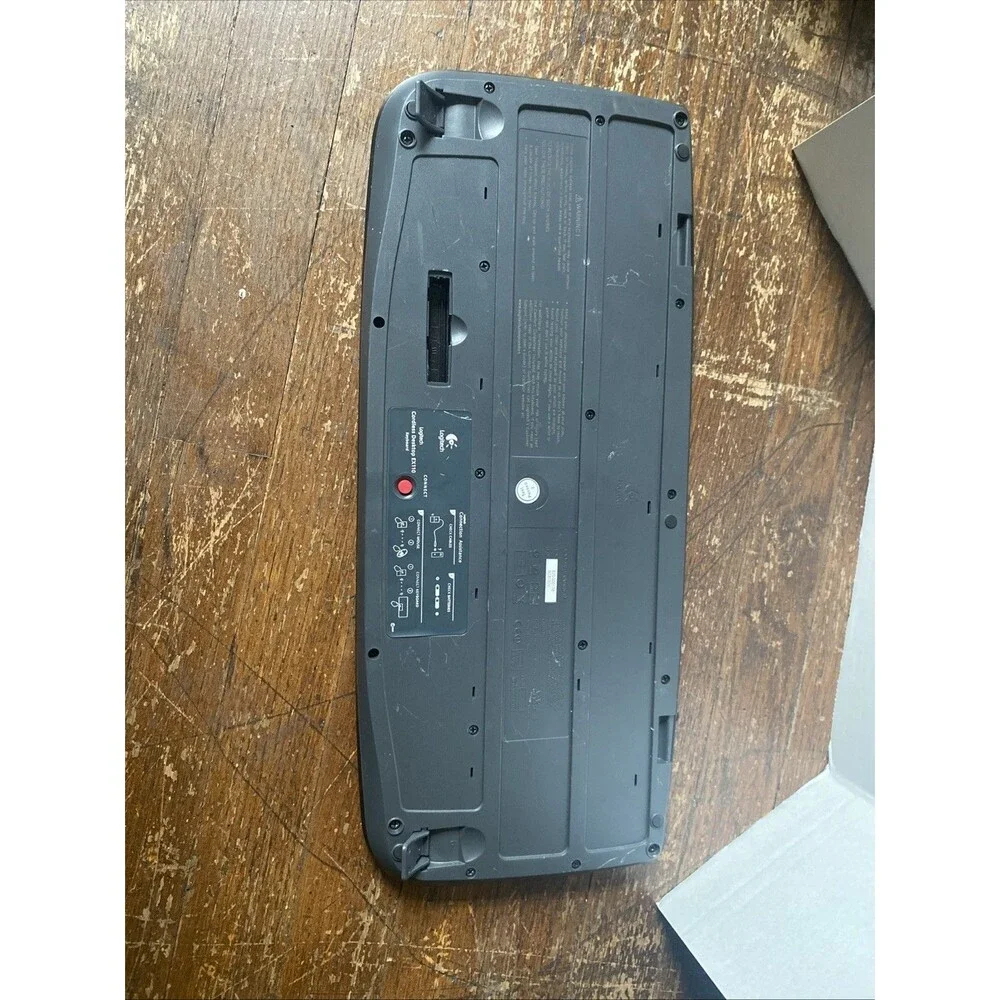 Logitech EX110 Cordless Desktop Wireless Keyboard No USB Receiver USED